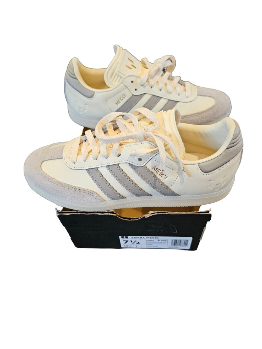 Adidas Samba Messi Chalk White Grey Sneakers Men’s 7.5 / Women’s 8.5 NWT / NiB